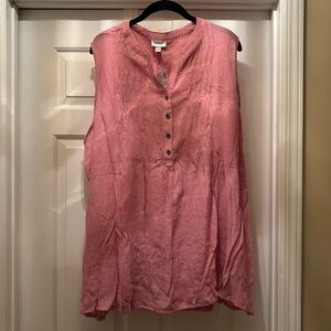 Avenue Pink Sleeveless Top
